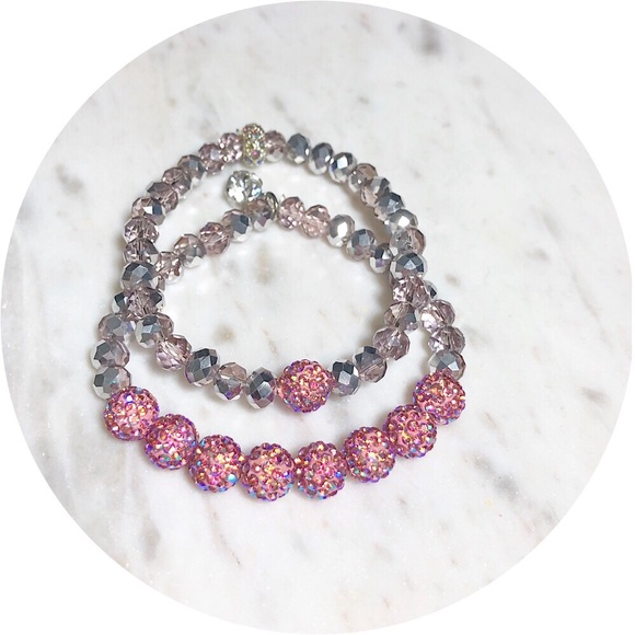 2 Piece Austrian Crystal Beaded Bracelets - Picture 4 of 7